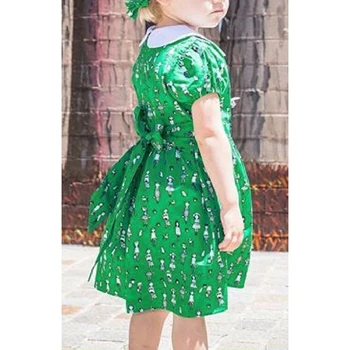 Kids Girl Dress Baby Girls Party Princess Spring Short Sleeve Turndown Collar Girls Clothing Green Floral Ruffle Cotton Dresses
Kids Girl Dress Baby Girls Party Princess Spring Short Sleeve Turndown Collar Girls Clothing Green Floral Ruffle Cotton Dresses