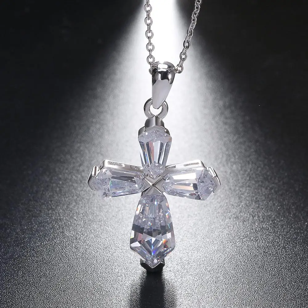 ORSA JEWELS Classic 100% 925 Sterling Silver Cross Zircon Pendant Necklaces For Women Faith Authentic Silver Jewelry Gift ASN66
ORSA JEWELS Classic 100% 925 Sterling Silver Cross Zircon Pendant Necklaces For Women Faith Authentic Silver Jewelry Gift ASN66
