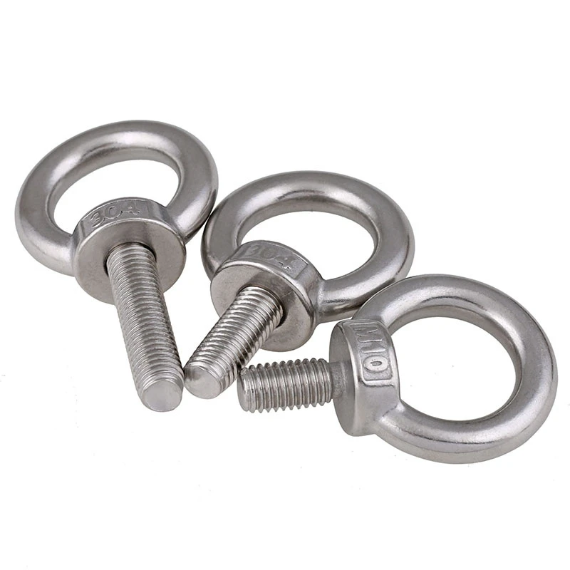 

M3 M4 M5 M6 M8 M10 M12 Lifting Eye Bolts 304 stainless steel Lifting Ring Screws for Cable Rope Eye Bolt