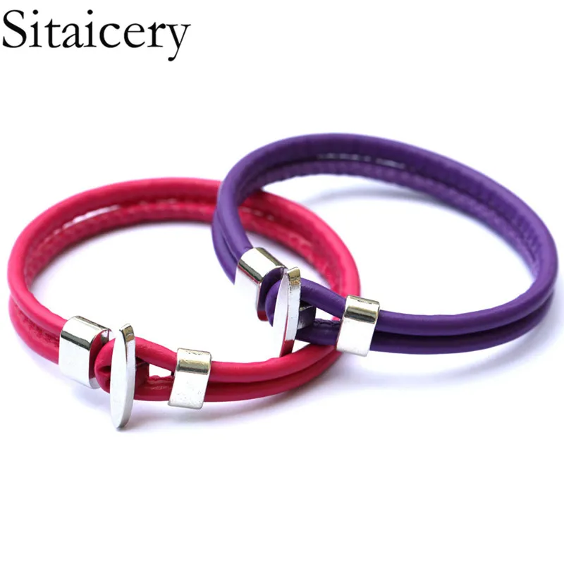 Sitaicery 2019 New Colorful Anchor Bracelets Men Women Charm Survival Rope Chain PU Leather Bracelet Male Wrap Metal Sport Hooks
Sitaicery 2019 New Colorful Anchor Bracelets Men Women Charm Survival Rope Chain PU Leather Bracelet Male Wrap Metal Sport Hooks