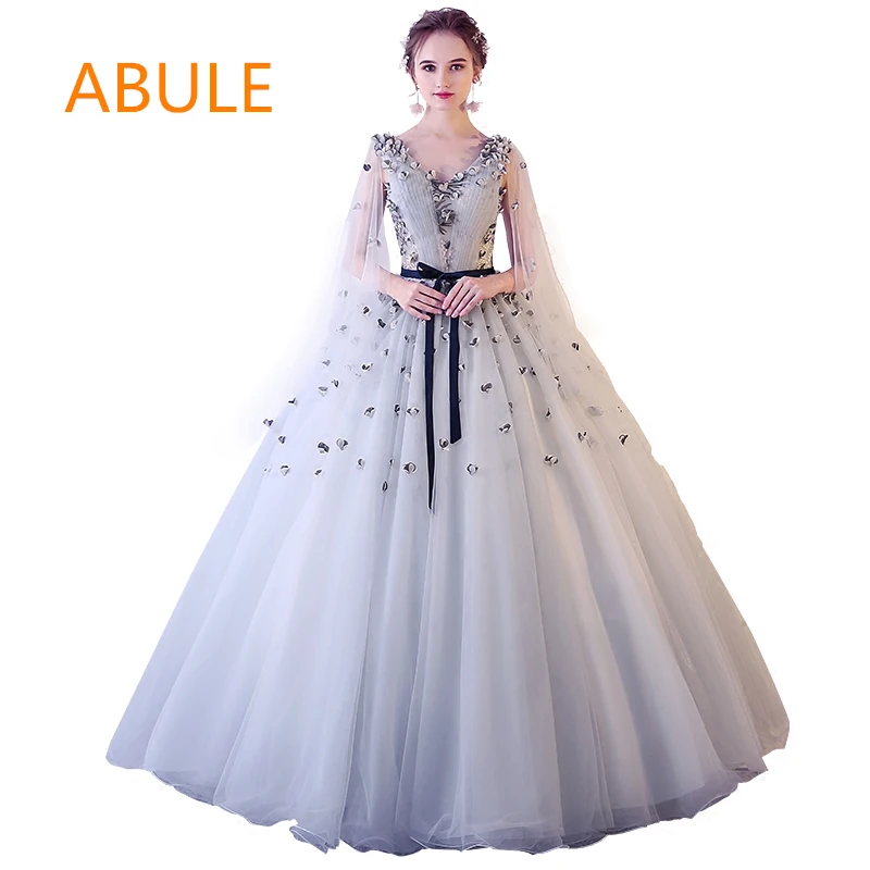 ABULE Quinceanera Dresses 2018 V-neck lace up flowers ball gown prom dress Debutante Gown 15 Years Layer simple Custom sizes
ABULE Quinceanera Dresses 2018 V-neck lace up flowers ball gown prom dress Debutante Gown 15 Years Layer simple Custom sizes