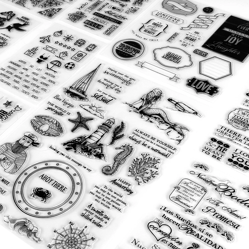 Transparent Clear Stamp DIY Silicone Seals for Scrapbooking/Card Making/Photo Album Decoration Supplies Embossing Stamp Sheet
Transparent Clear Stamp DIY Silicone Seals for Scrapbooking/Card Making/Photo Album Decoration Supplies Embossing Stamp Sheet