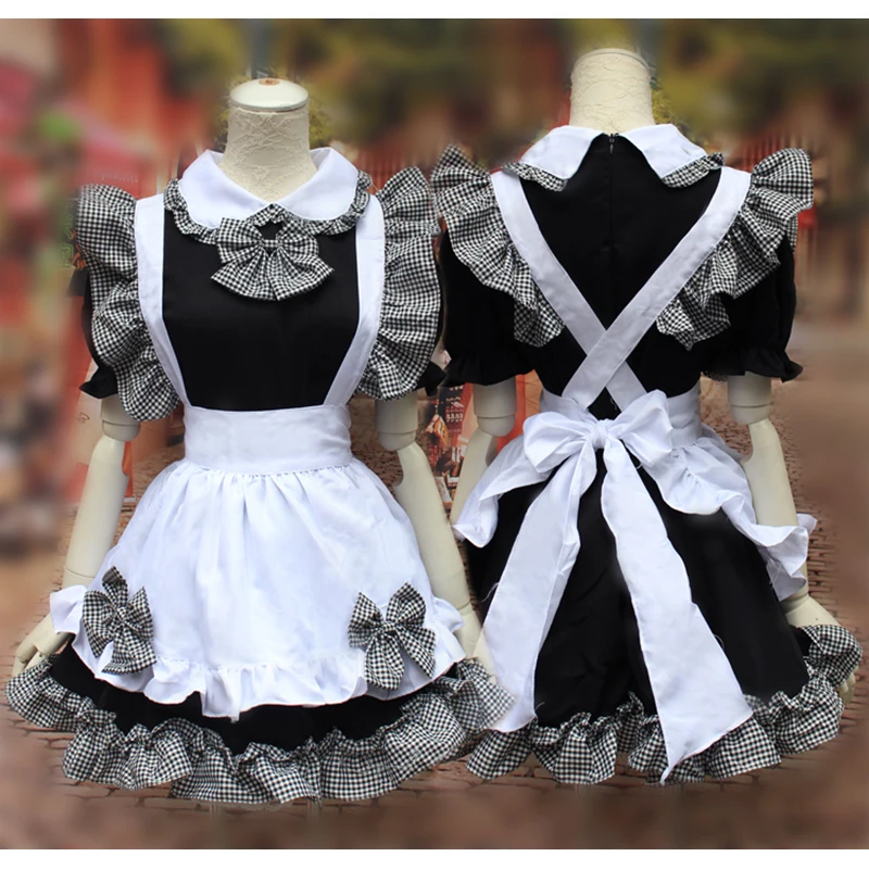 Bowknot French Maid Lolita Costumes Woman Girls Cute Dress Costumes Cosplay Waitress Maid Party Amine Costumes
Bowknot French Maid Lolita Costumes Woman Girls Cute Dress Costumes Cosplay Waitress Maid Party Amine Costumes