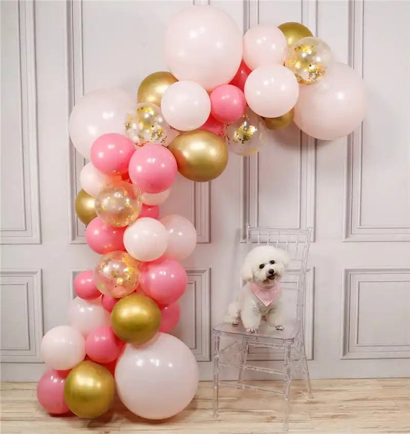 44pcs Pink Pastel Balloon Arch Garland Kit Decorating Graduation