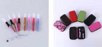 DHL 100set 9 in 1 USB LED Light Up Crochet Hooks Weave Craft Tools Kit Knitting Needles Set Weave Craft Tools Kit
DHL 100set 9 in 1 USB LED Light Up Crochet Hooks Weave Craft Tools Kit Knitting Needles Set Weave Craft Tools Kit