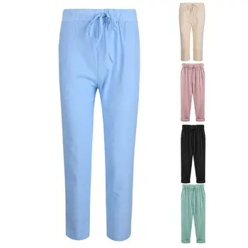 Womens Plus Size Drawstring Cropped Pants Elastic High Waist Loose Casual Ankle Length Cuffed Harem Trousers With Pockets
Womens Plus Size Drawstring Cropped Pants Elastic High Waist Loose Casual Ankle Length Cuffed Harem Trousers With Pockets