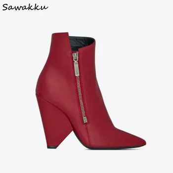 Fashion Women Chelsea Boots Pointed Toe Spike High Heels Ankle Botas Mujer Real Leather Leopard Autumn Winter Riding Shoes
Fashion Women Chelsea Boots Pointed Toe Spike High Heels Ankle Botas Mujer Real Leather Leopard Autumn Winter Riding Shoes