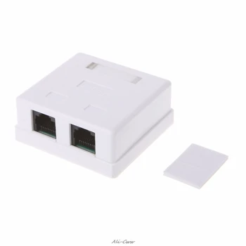 High Quality RJ45 Junction Box CAT5e Network Connector 2 Port Desktop Extension Cable Ethernet Box White
High Quality RJ45 Junction Box CAT5e Network Connector 2 Port Desktop Extension Cable Ethernet Box White
