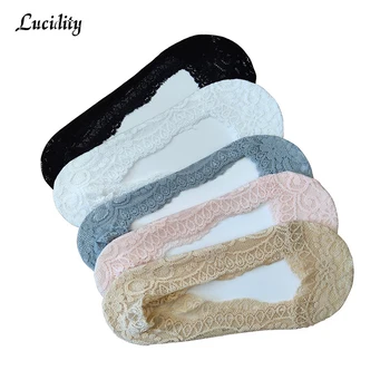 Shallow Mouth Invisible Lace Boat Woman's Socks Fashion Silicone Non-Slip Summer Thin Socks Women 5pairs/lot =10pieces
Shallow Mouth Invisible Lace Boat Woman's Socks Fashion Silicone Non-Slip Summer Thin Socks Women 5pairs/lot =10pieces