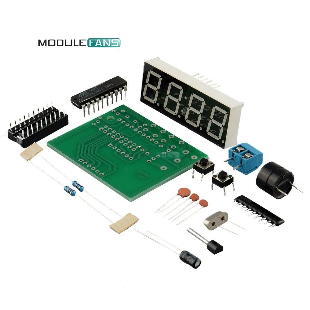 AT89C2051 Digital LED Display 4 Bits Electronic Clock Electronic Production Suite DIY Kit
AT89C2051 Digital LED Display 4 Bits Electronic Clock Electronic Production Suite DIY Kit