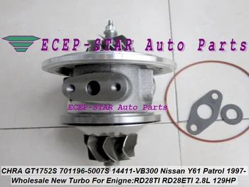 TURBO Cartridge CHRA GT1752S 701196-0002 701196-0006 701196 Turbocharger For NISSAN Y61 Patrol 1997- RD28T RD28TI RD28ETI 2.8L
TURBO Cartridge CHRA GT1752S 701196-0002 701196-0006 701196 Turbocharger For NISSAN Y61 Patrol 1997- RD28T RD28TI RD28ETI 2.8L