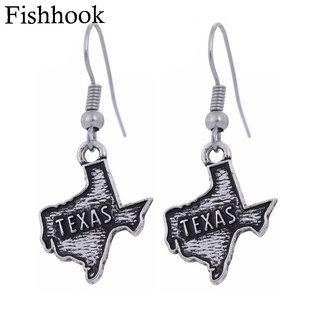 Fishhook USA State Map Earring TEXAS Earring And Pendants Custom Outline State Charm Two Types Silver Plated Charms Gift
Fishhook USA State Map Earring TEXAS Earring And Pendants Custom Outline State Charm Two Types Silver Plated Charms Gift