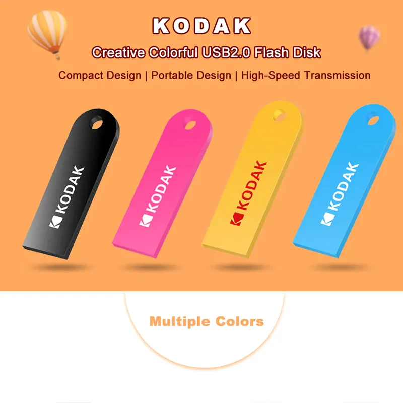 Kodak ручка привода многоцветный пластик USB флеш накопитель K212 2 0 Мини Прыжок 16 ГБ 32