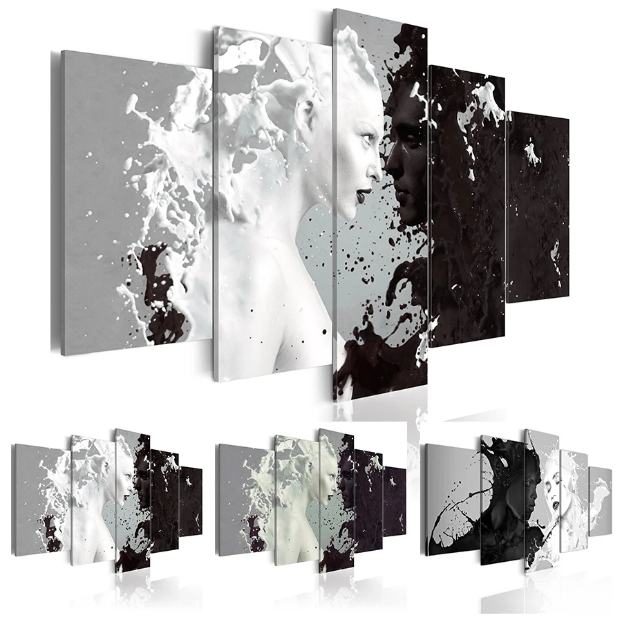2019 Canvas Print Modern Fashion Wall Art the Black and White Abstract Ink Character Love for Home Decoration No Frame(Size:3)
2019 Canvas Print Modern Fashion Wall Art the Black and White Abstract Ink Character Love for Home Decoration No Frame(Size:3)