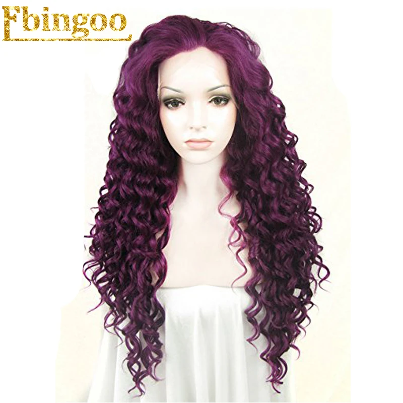 Ebingoo High Temperature Fiber Perruque Purple Full Hair Wigs Long Curly Synthetic Lace Front Wig For Black Women Costume
Ebingoo High Temperature Fiber Perruque Purple Full Hair Wigs Long Curly Synthetic Lace Front Wig For Black Women Costume
