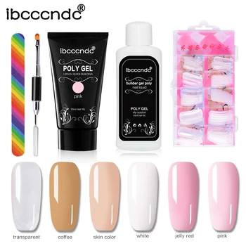30ml Poly Gel Kits Nail Art French Nail Art Clear Camouflage Color Nail Tip Form Crystal UV Gel Poly gel Slice Brush Nail Gel
30ml Poly Gel Kits Nail Art French Nail Art Clear Camouflage Color Nail Tip Form Crystal UV Gel Poly gel Slice Brush Nail Gel