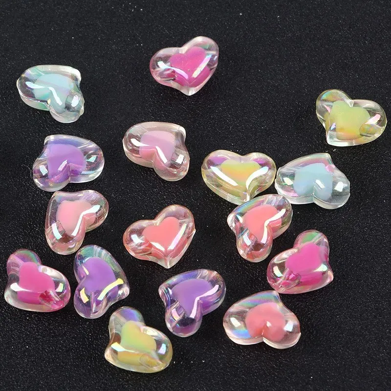 20PCS/Pack Colorful Acrylic Heart-Shaped Beads Sewing Garment Handmade Children Craft Supplies DIY Bracelet Accessories Material
20PCS/Pack Colorful Acrylic Heart-Shaped Beads Sewing Garment Handmade Children Craft Supplies DIY Bracelet Accessories Material
