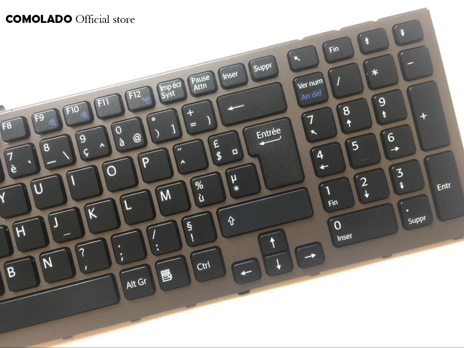 FR French laptop keyboard For Sony Vaio VPC-F VPC-F119FC VPC-F11 F12 F13 with Frame Keyboard FR Layout (2)