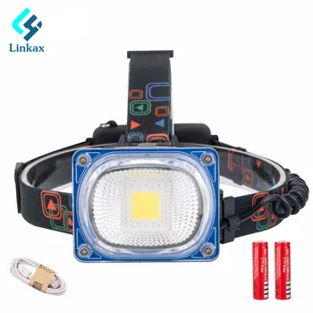 Powerful Wide Angle COB LED Headlamp Headlight 3-Mode USB Rechargeable Head Light Lamp Torch 18650 With USB Cable
Powerful Wide Angle COB LED Headlamp Headlight 3-Mode USB Rechargeable Head Light Lamp Torch 18650 With USB Cable