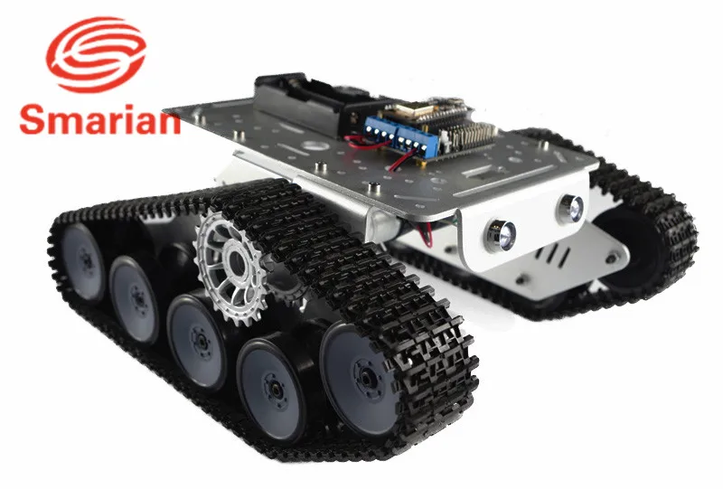 

Official smarian TP300 Metal Crawler Tank chassis Robot Car Model Android Apple Mobile Phone Remote Control with free Source C