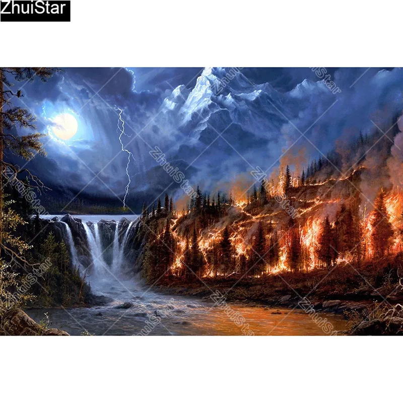 Full Square/5D DIY Diamond Painting "Volcano waterfall" Embroidery Cross Stitch Mosaic Home Decor Gift CJ5
Full Square/5D DIY Diamond Painting "Volcano waterfall" Embroidery Cross Stitch Mosaic Home Decor Gift CJ5