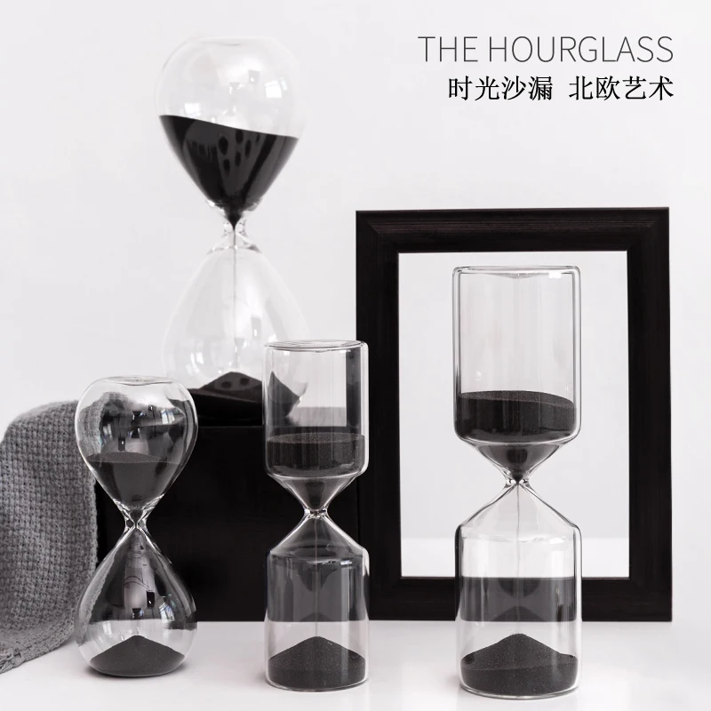 Hourglass Timer 60/30/15/10/5 minutes Creative Home Decoration Living Room Office Study Room Cafe Restaurant Desktop Display Set
Hourglass Timer 60/30/15/10/5 minutes Creative Home Decoration Living Room Office Study Room Cafe Restaurant Desktop Display Set