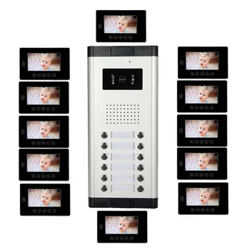 2015 New Arrival 7" TFT LCD Video Doorphone with Touch Key Screen Intercom System for 12-apartments Top Quality Audio Door Phone
2015 New Arrival 7" TFT LCD Video Doorphone with Touch Key Screen Intercom System for 12-apartments Top Quality Audio Door Phone
