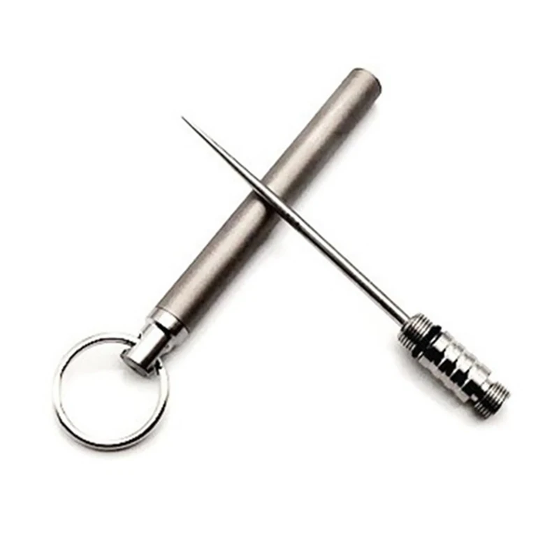 Titanium Alloy Integrated Seal Waterproof Toothpick Tube Combination Repeatable Outdoor EDC Tools 2019
Titanium Alloy Integrated Seal Waterproof Toothpick Tube Combination Repeatable Outdoor EDC Tools 2019