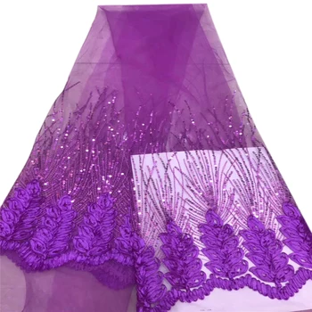 Violet sequins 5 yards France lace African lace fabric for traditional sewing fashionable for all occasions A1168-1
Violet sequins 5 yards France lace African lace fabric for traditional sewing fashionable for all occasions A1168-1
