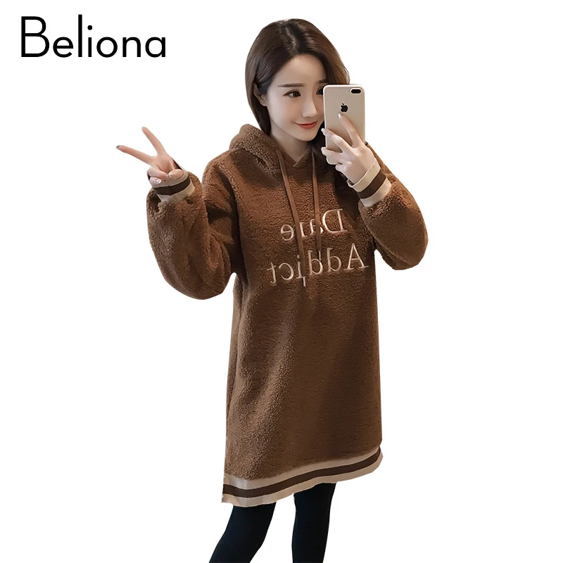Plus Velvet Embroidered Letters Hooded Long Dresses for Pregnant Women Maternity Dress Pregnancy Clothes Clothing Winter
Plus Velvet Embroidered Letters Hooded Long Dresses for Pregnant Women Maternity Dress Pregnancy Clothes Clothing Winter