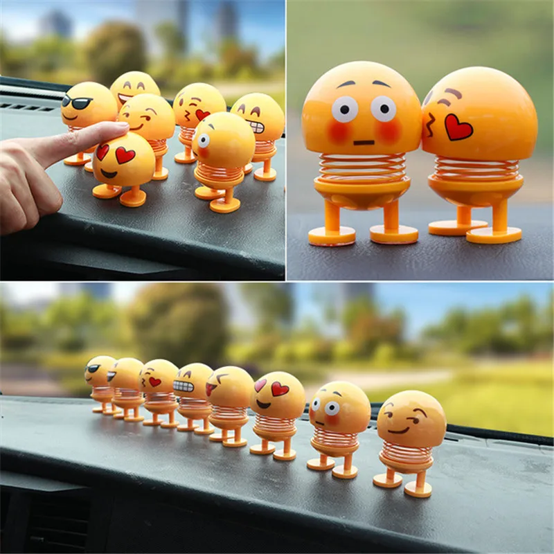 Car Decoration Accessories Smile face Spring doll Shaking head Expression doll Creative Expression pack
Car Decoration Accessories Smile face Spring doll Shaking head Expression doll Creative Expression pack
