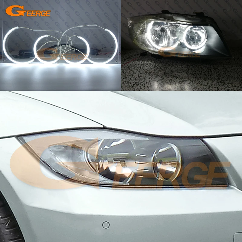 For BMW 3 Series E90 E91 2005 2006 2007 2008 Halogen headlight Excellent Ultra bright C-Shape Style CCFL Angel Eyes kit
For BMW 3 Series E90 E91 2005 2006 2007 2008 Halogen headlight Excellent Ultra bright C-Shape Style CCFL Angel Eyes kit