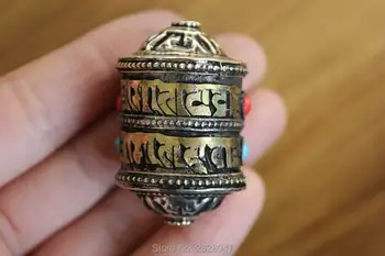 PN982 Handmade Nepalese Ethnic Tibetan Brass Om Mani Padme Hum 24mm Prayer Wheel Prayer Box Gau Amulet Pendant
PN982 Handmade Nepalese Ethnic Tibetan Brass Om Mani Padme Hum 24mm Prayer Wheel Prayer Box Gau Amulet Pendant