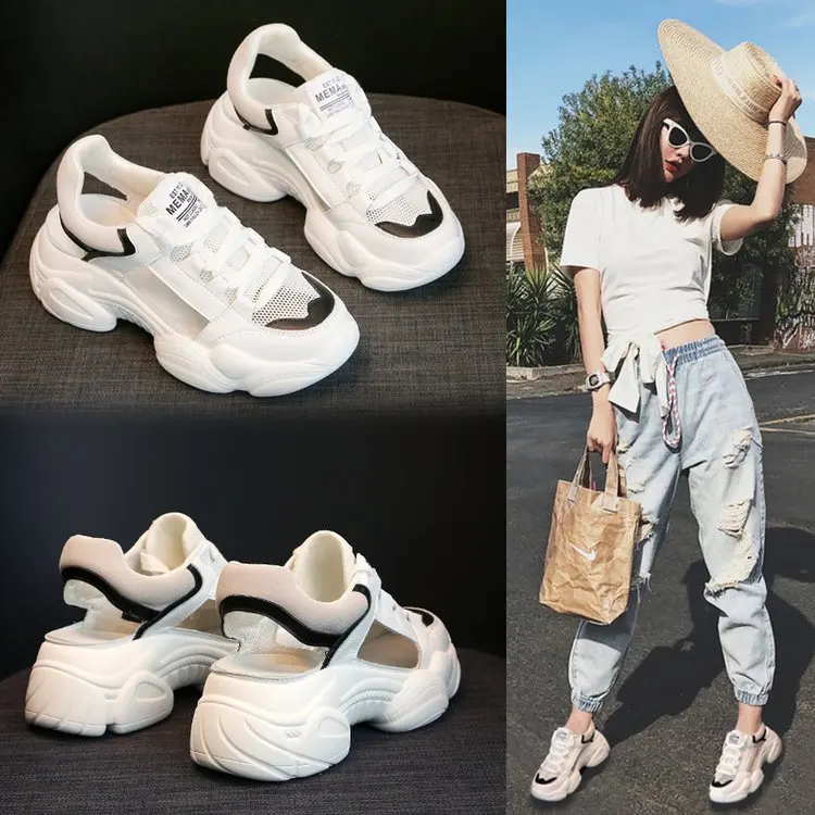Net Red Old Sandals Female 2019 Summer New Baotou Sports Shoes Wild Muffin Thick-soled Casual Shoes
Net Red Old Sandals Female 2019 Summer New Baotou Sports Shoes Wild Muffin Thick-soled Casual Shoes