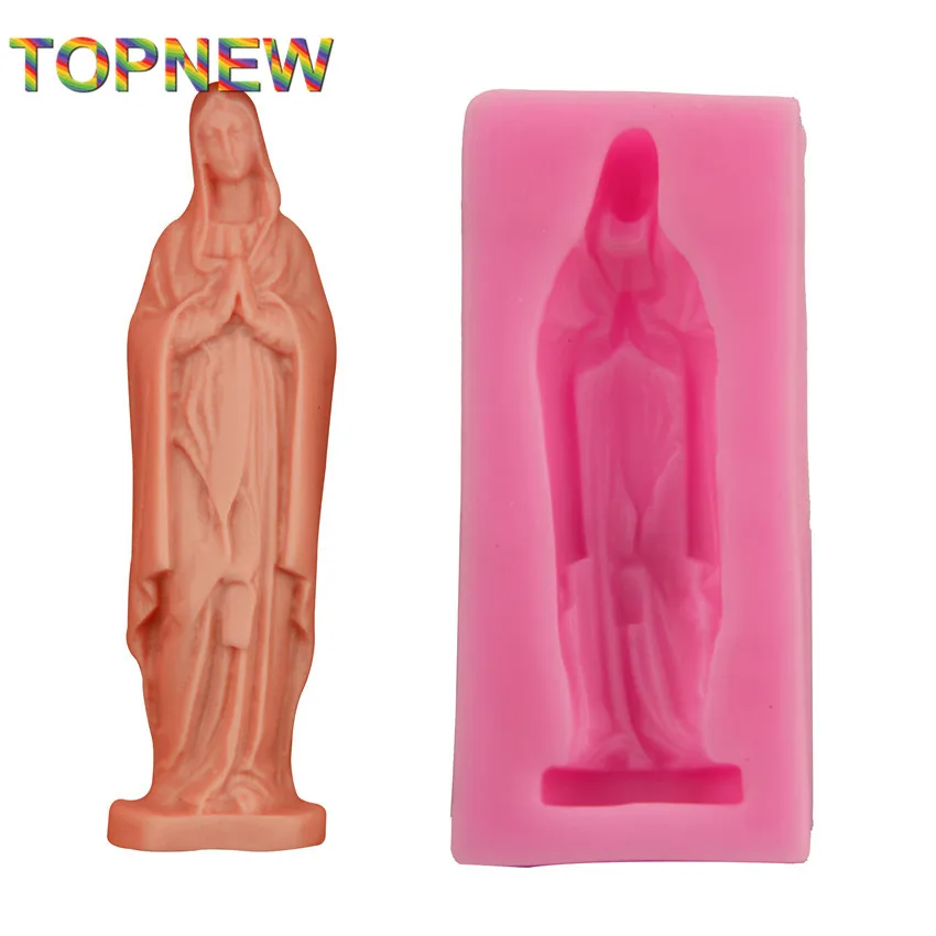 Food Grade Silicone Virgin Mary 3D Mold Soap Candle Moulds Fondant Cake Decorating Baking Tools 2933
Food Grade Silicone Virgin Mary 3D Mold Soap Candle Moulds Fondant Cake Decorating Baking Tools 2933