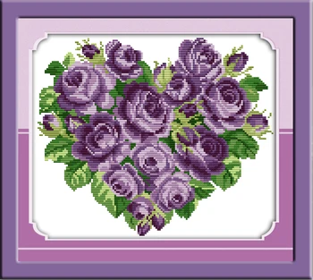 Rose heart cross stitch kit flower loverscounted stamped fabric 14ct 11ct hand embroidery DIY handmade needlework supplies bag
Rose heart cross stitch kit flower loverscounted stamped fabric 14ct 11ct hand embroidery DIY handmade needlework supplies bag