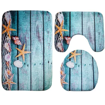 3pcs/set Bathroom Non-Slip Blue Ocean Style PVC Mesh Bottom Pedestal Rug + Comfortable Lid Toilet Cover + Bath Mat 23May 27
3pcs/set Bathroom Non-Slip Blue Ocean Style PVC Mesh Bottom Pedestal Rug + Comfortable Lid Toilet Cover + Bath Mat 23May 27