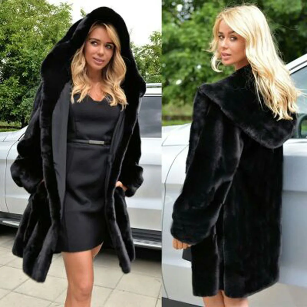 New 2019 Ladies Womens Warm Faux Fur Coat Hooded Jacket Female Winter Pockets Parka Outerwear Long Cardigan Coat
New 2019 Ladies Womens Warm Faux Fur Coat Hooded Jacket Female Winter Pockets Parka Outerwear Long Cardigan Coat