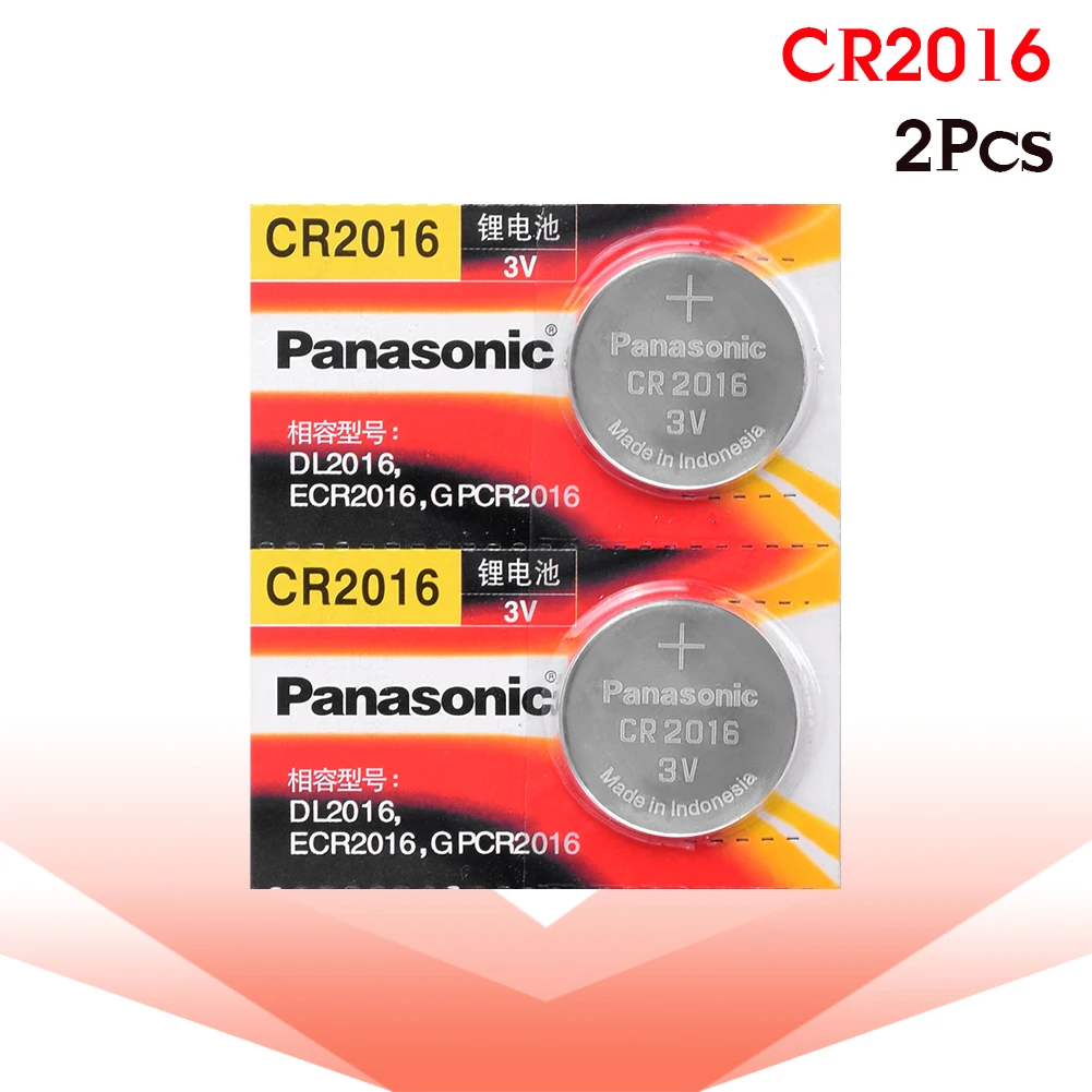 PANASONIC 2pc cr2016 BR2016 DL2016 LM2016 KCR2016 ECR2016 3v button cell coin lithium batteries for watch car toy
PANASONIC 2pc cr2016 BR2016 DL2016 LM2016 KCR2016 ECR2016 3v button cell coin lithium batteries for watch car toy