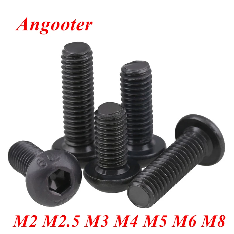 5-50pcs ISO7380 Black button head screw M2 M2.5 M3 M4 M5 M6 M8 Hexagon socket round head screws hex socket machine screw bolts
5-50pcs ISO7380 Black button head screw M2 M2.5 M3 M4 M5 M6 M8 Hexagon socket round head screws hex socket machine screw bolts