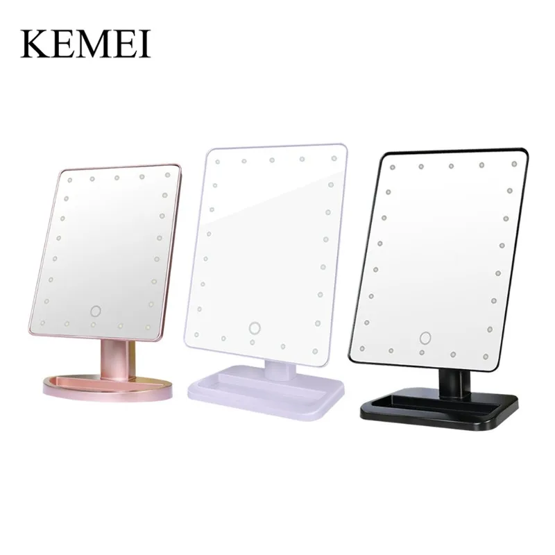 22 LED Makeup Mirror With Touch Screen Adjustable Vanity Mirror 360 Degree Rotation Professional Illumination Cosmetic Mirror
22 LED Makeup Mirror With Touch Screen Adjustable Vanity Mirror 360 Degree Rotation Professional Illumination Cosmetic Mirror