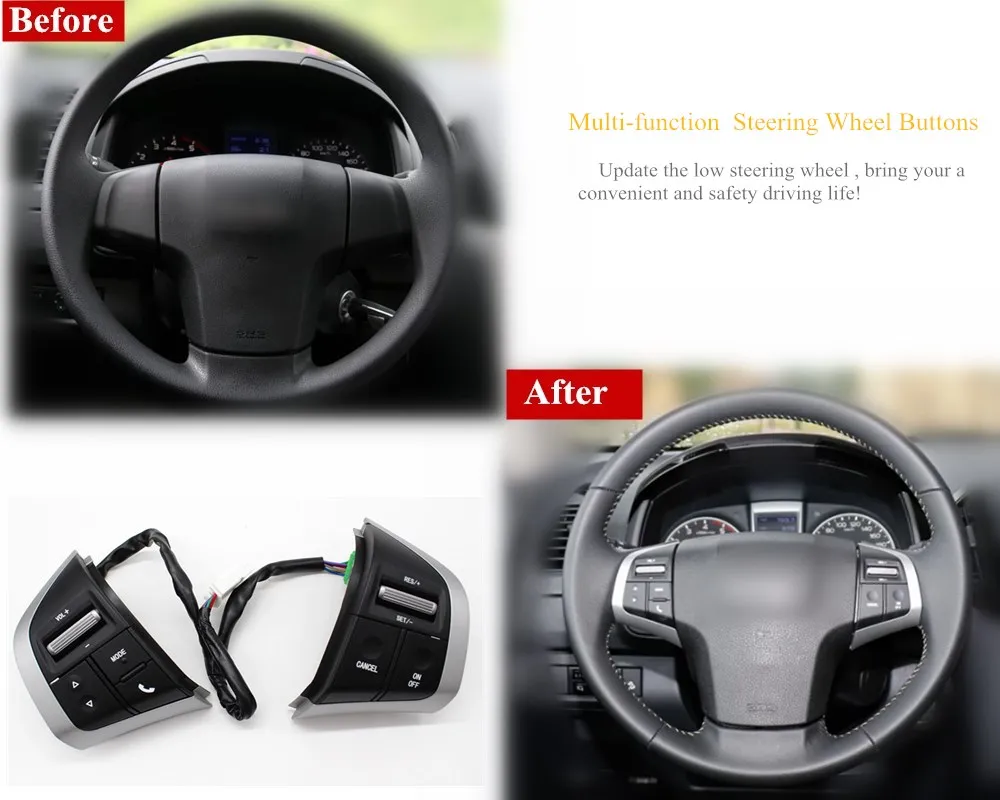 Steering Wheel Switch Cruise Control Button Touch Screen Bluetooth Radio Audio Control For Isuzu D max Mux For Chevy Trailblazer
Steering Wheel Switch Cruise Control Button Touch Screen Bluetooth Radio Audio Control For Isuzu D max Mux For Chevy Trailblazer