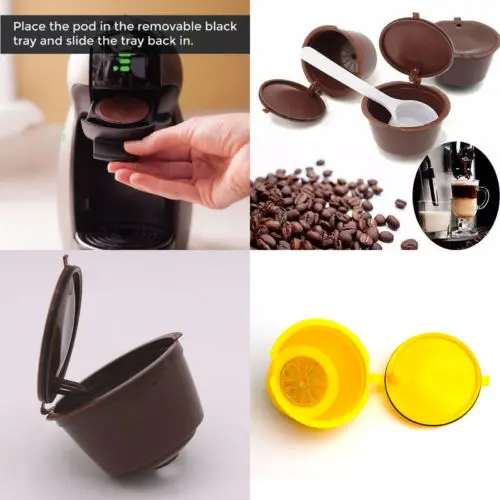 Modern Refillable Reusable Coffee Capsules Cup Filter Holder For Nescafe Dolce Gusto 
Modern Refillable Reusable Coffee Capsules Cup Filter Holder For Nescafe Dolce Gusto