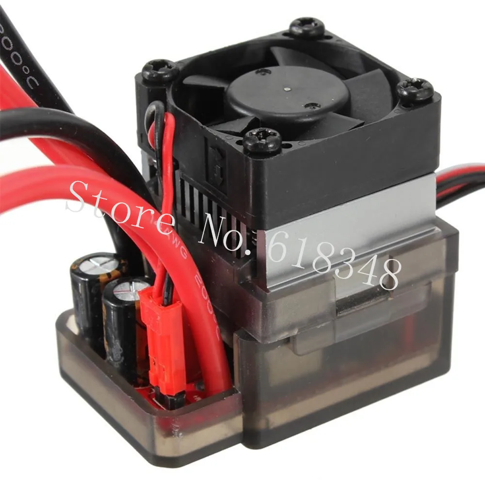 New 320A High Voltage Brush ESC Speed Controller With Reverse Brake for 1/8 1/10 RC Off Road Car Truck Truggy HSP Himoto Redcat
New 320A High Voltage Brush ESC Speed Controller With Reverse Brake for 1/8 1/10 RC Off Road Car Truck Truggy HSP Himoto Redcat