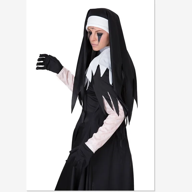2018 Halloween horror bloody adult nuns priest clothes missionary costumes irregular long skirt zombie costumes
2018 Halloween horror bloody adult nuns priest clothes missionary costumes irregular long skirt zombie costumes