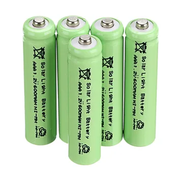environmental solar battery! 6 PCS AAA Solar Light Batteries Rechargeable 1.2V 600mAh For Garden Lights
environmental solar battery! 6 PCS AAA Solar Light Batteries Rechargeable 1.2V 600mAh For Garden Lights