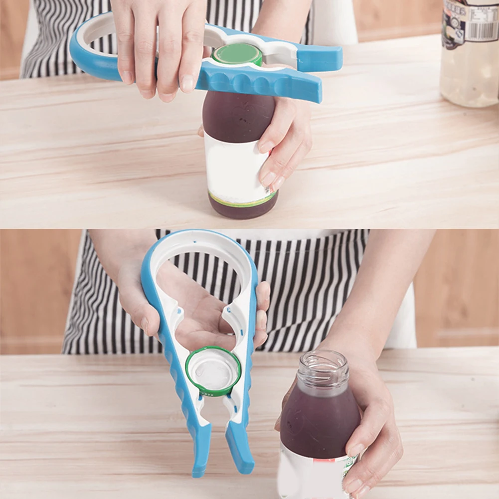 Multi-function 4 in 1 Bottle Opener Gadgets for Different Size Jars Bottles Can Opener Kitchen Tool versatile dining utensil
Multi-function 4 in 1 Bottle Opener Gadgets for Different Size Jars Bottles Can Opener Kitchen Tool versatile dining utensil