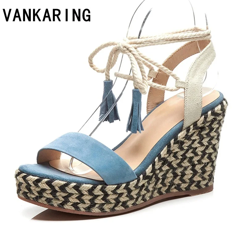 VANKARING summer fashion wedges high heels platform shoes woman gladiator sandals genuine leather women dress party casual shoes
VANKARING summer fashion wedges high heels platform shoes woman gladiator sandals genuine leather women dress party casual shoes