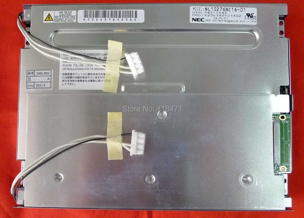 NL10276BC16-01 GP2500 GP2501HIGH PIXEL WITH 4 CCFL PULLED A NEW 95% 8.4 inch LCD Panel
NL10276BC16-01 GP2500 GP2501HIGH PIXEL WITH 4 CCFL PULLED A NEW 95% 8.4 inch LCD Panel