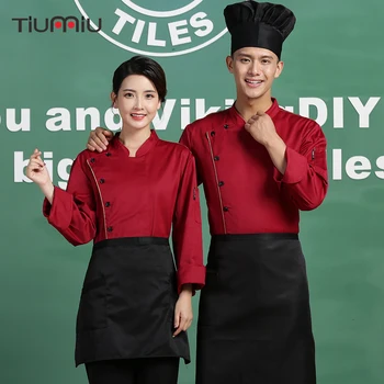 Chef Jackets Single Breasted Long Sleeve Top Restaurant Work Clothing Food Service Kitchen Cuisine Men Women Cooking Uniforms
Chef Jackets Single Breasted Long Sleeve Top Restaurant Work Clothing Food Service Kitchen Cuisine Men Women Cooking Uniforms